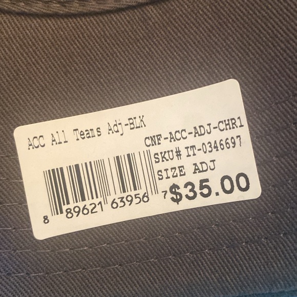 ACC All teams Adjustable Back. Grayish Black Color - Picture 7 of 7